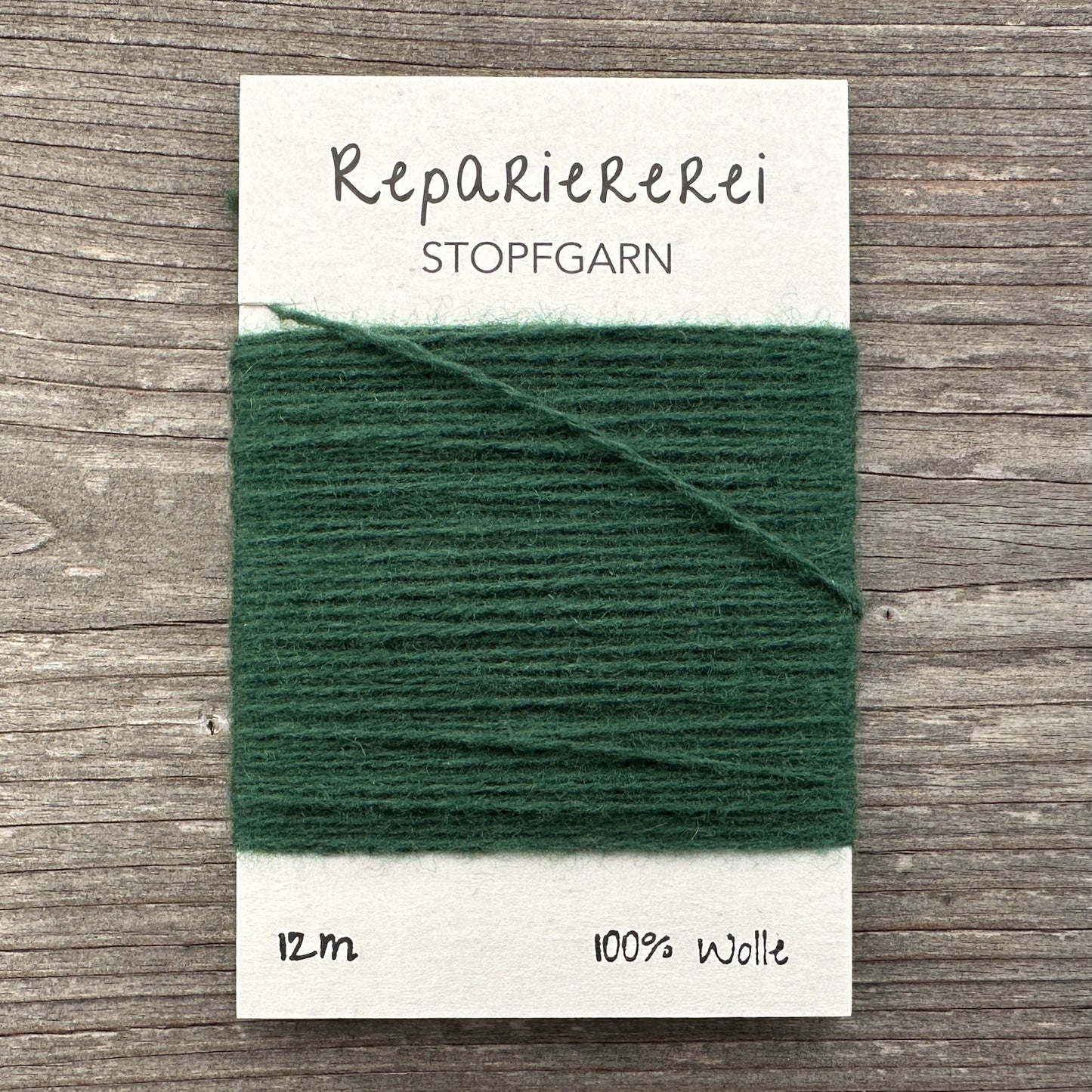 Stopfgarn Wolle #8019 Dunkelgrün