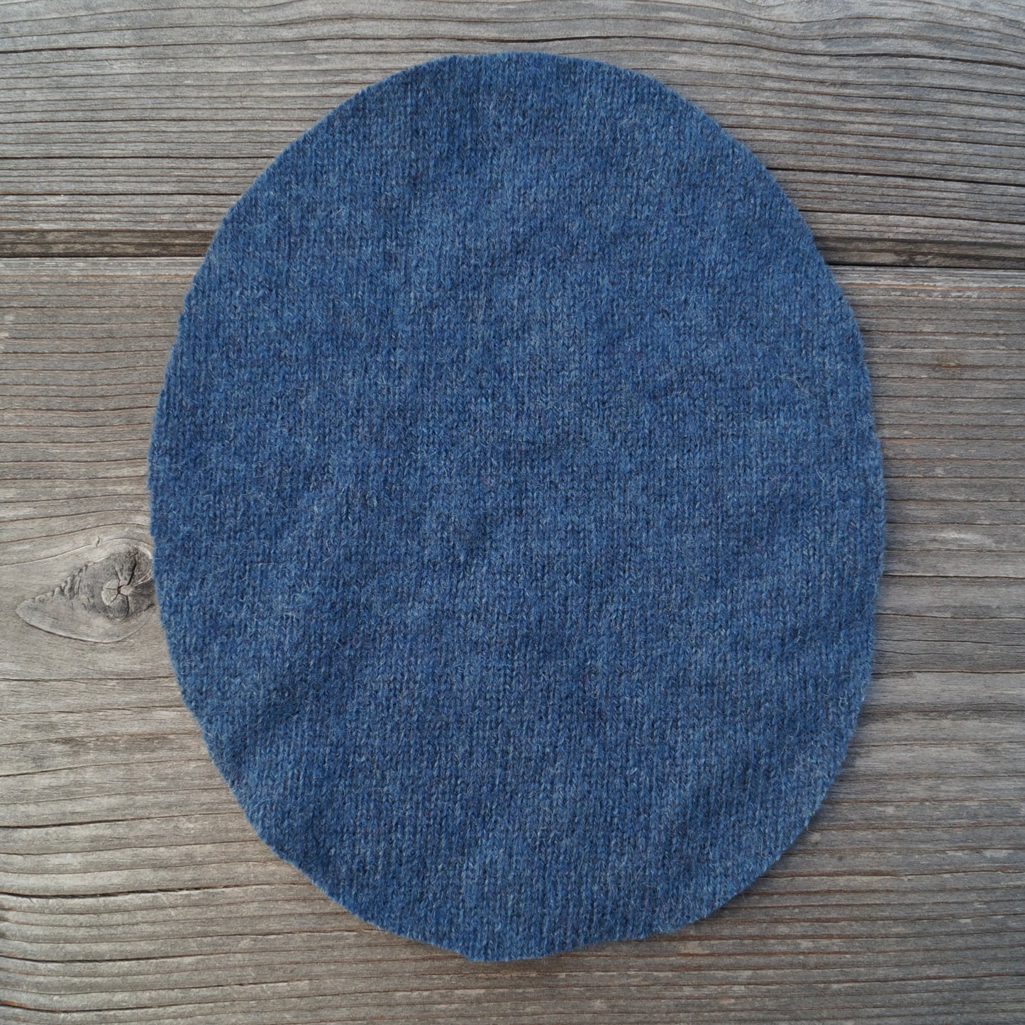 Flicken Kaschmir - Jeansblau mittel