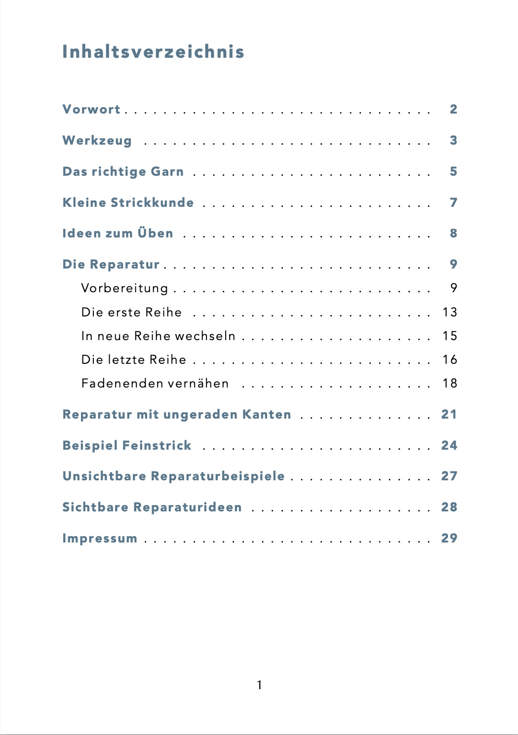 Strickbekleidung unsichtbar reparieren mit dem Maschenstich
