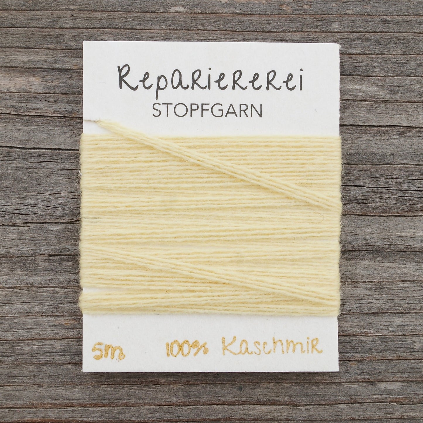 Stopfgarn Kaschmir 1011 Hellgelb - Repariererei