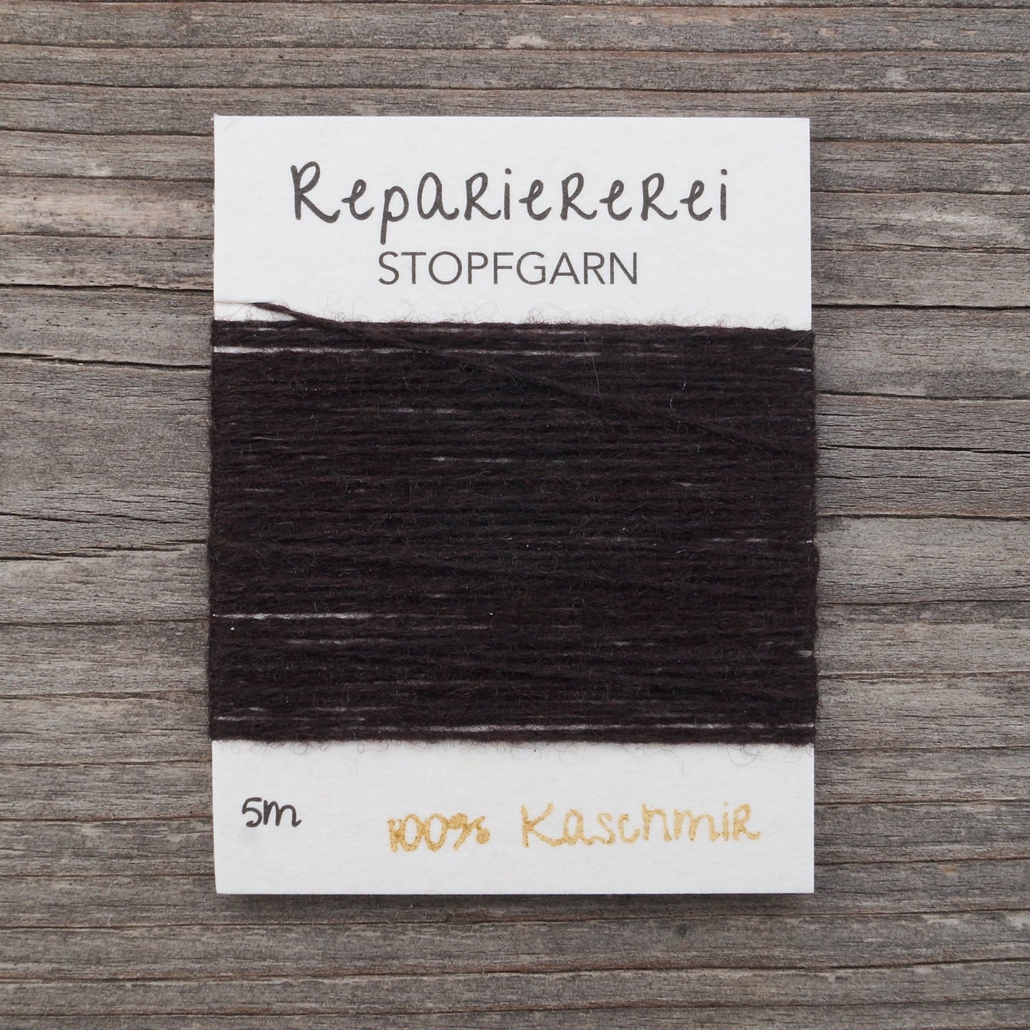 Stopfgarn Kaschmir 9026 Dunkelbraun - Repariererei