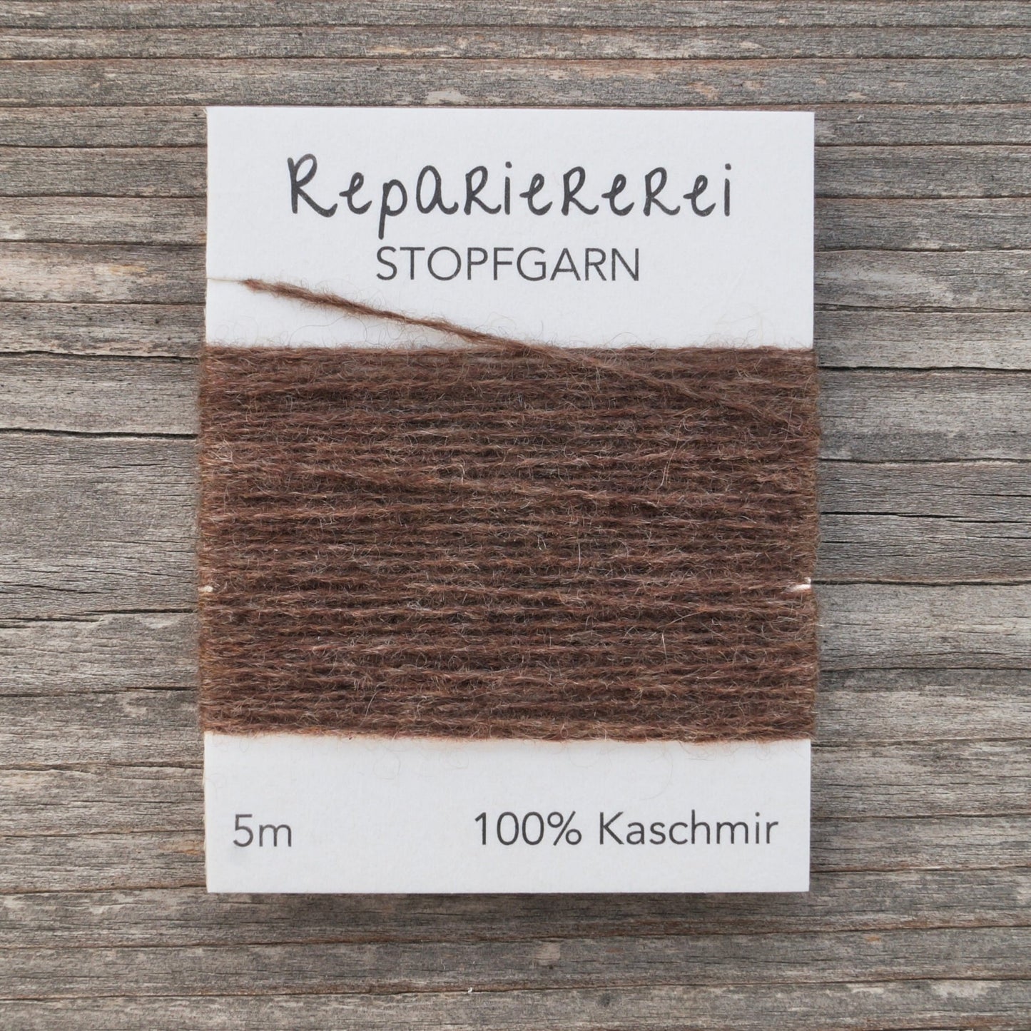 Stopfgarn Kaschmir 9050 Dunkelbraun warm - Repariererei
