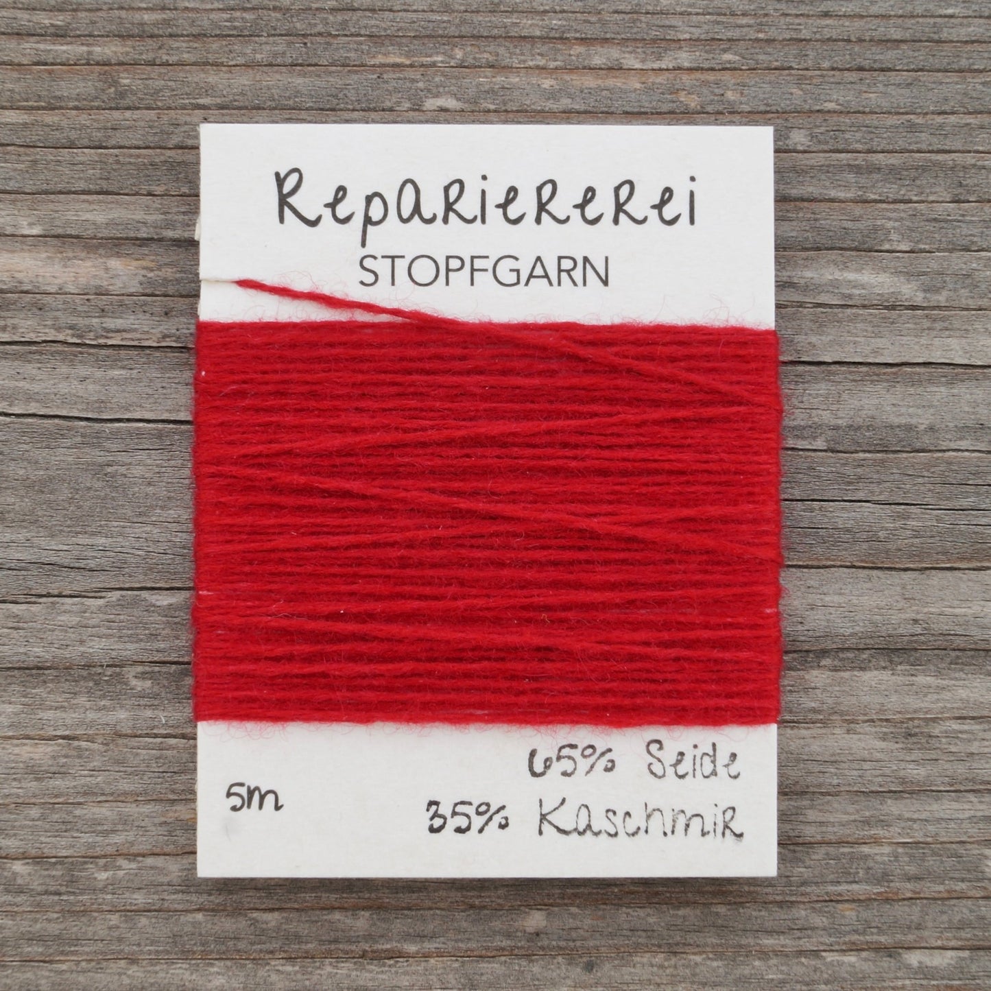 Stopfgarn Seide/Kaschmir 3023 Kirschrot - Repariererei