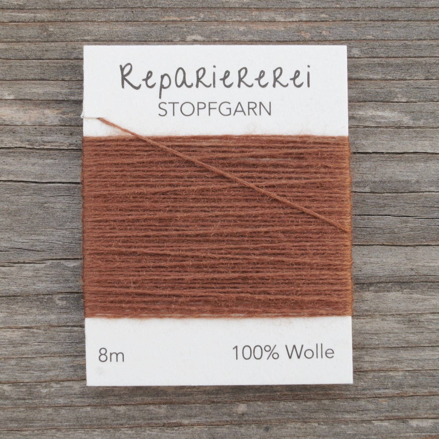 Stopfgarn Wolle 9046 Braun warm - Repariererei