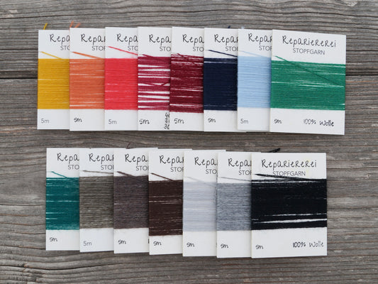 15 Farben Stopfgarn Wolle - Set 3