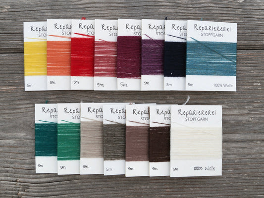 15 Farben Stopfgarn Wolle - Set 4