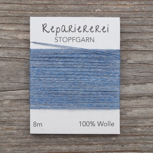 Stopfgarn Wolle #6001 Graublau