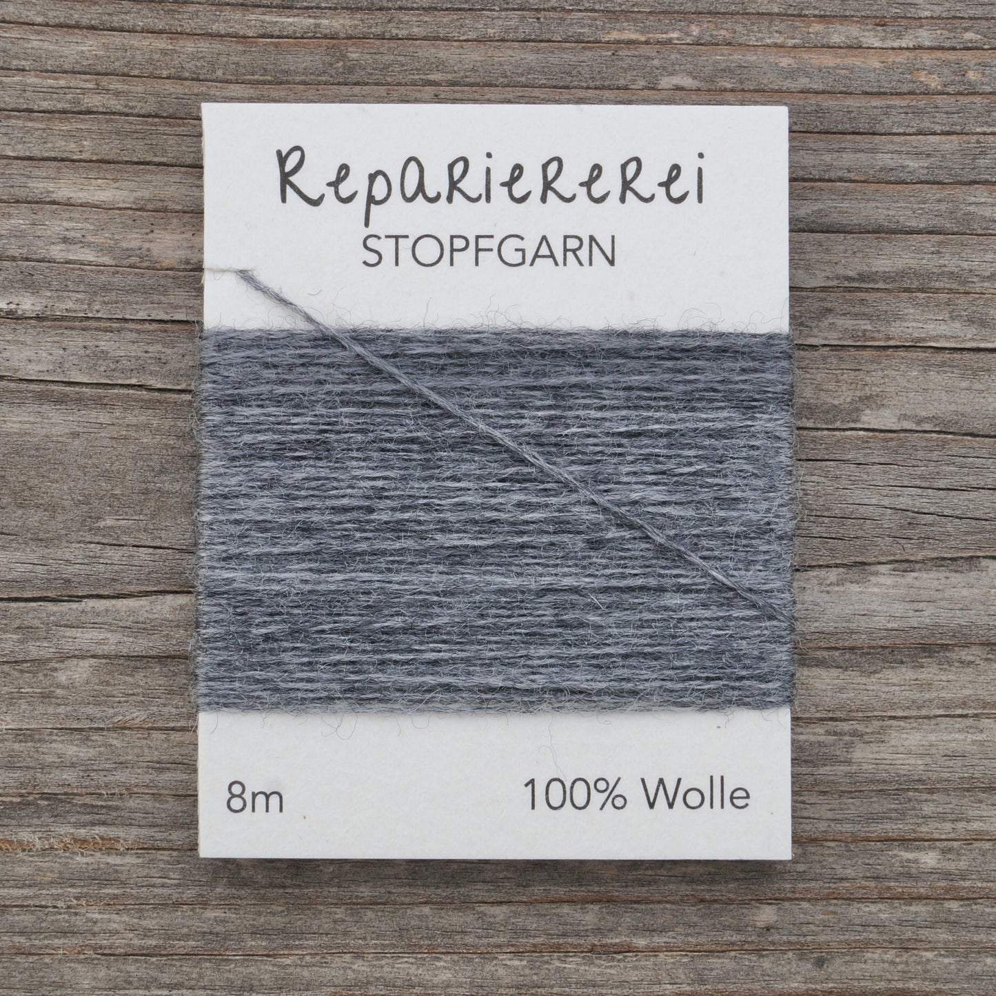 Stopfgarn Wolle #0043 Stahlgrau