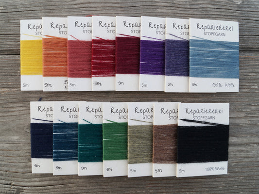 15 Farben Stopfgarn Wolle - Set 5