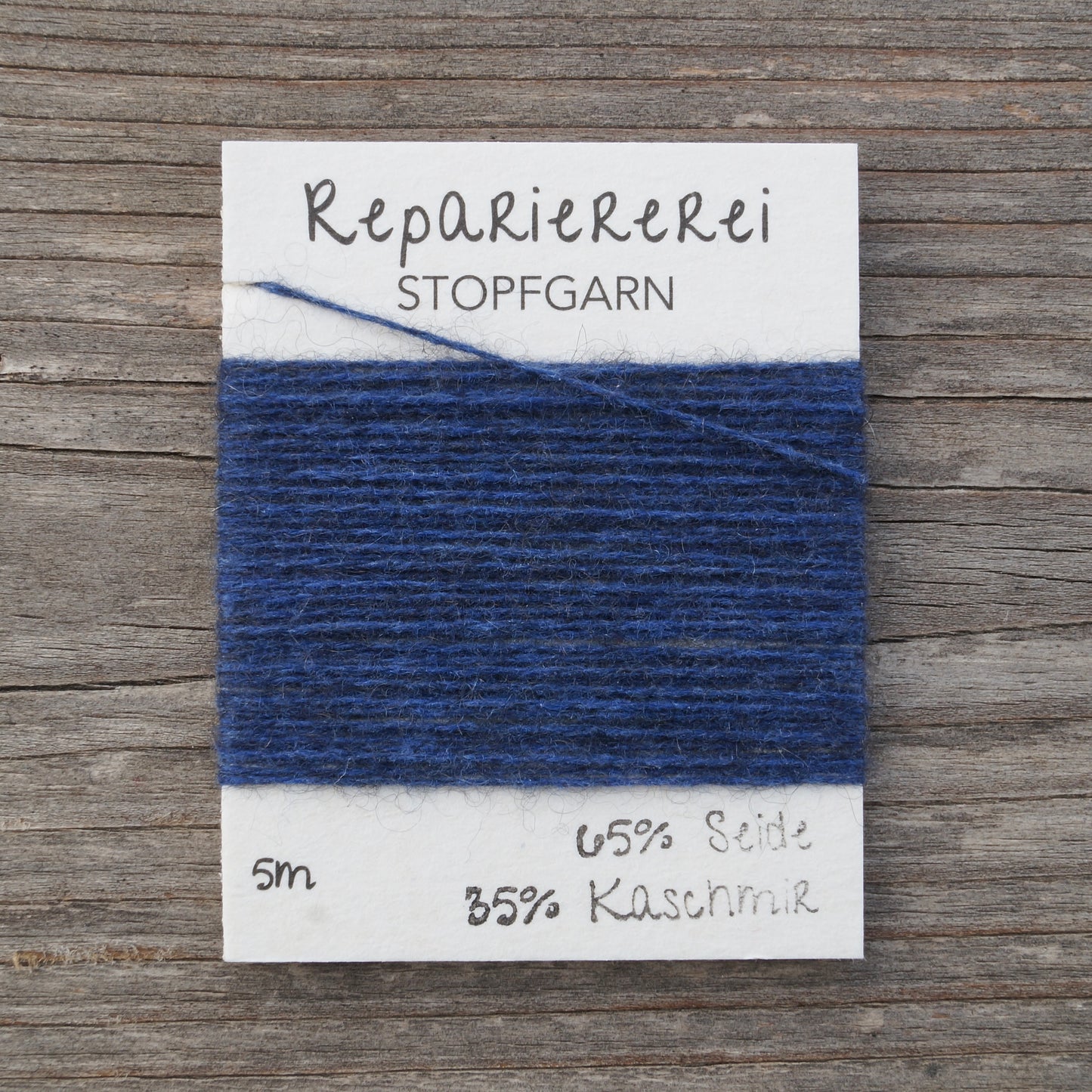 Stopfgarn Seide/Kaschmir #6058 Blau mit Schwarz