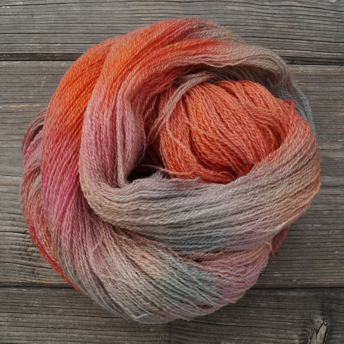 Stopfgarn Wolle multicolor #14 Morgenrot