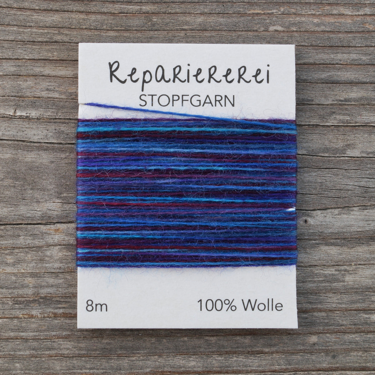 Stopfgarn Wolle multicolor #18 Blaues Blut