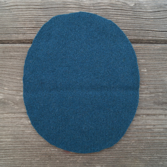 Flicken Kaschmir - Seeblau