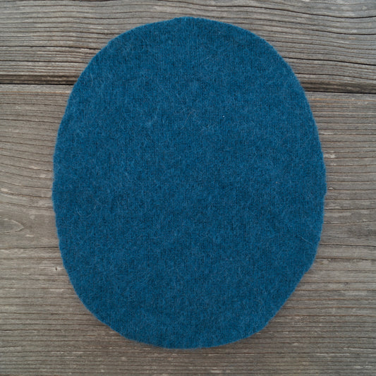 Flicken Kaschmir - Meerblau