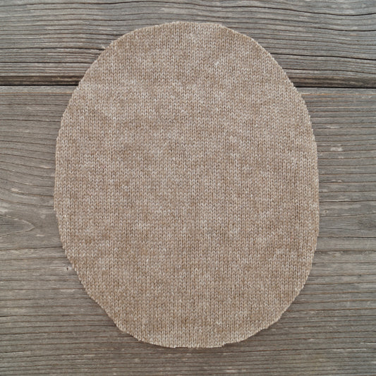 Flicken Seide/Kaschmir - Beige warm