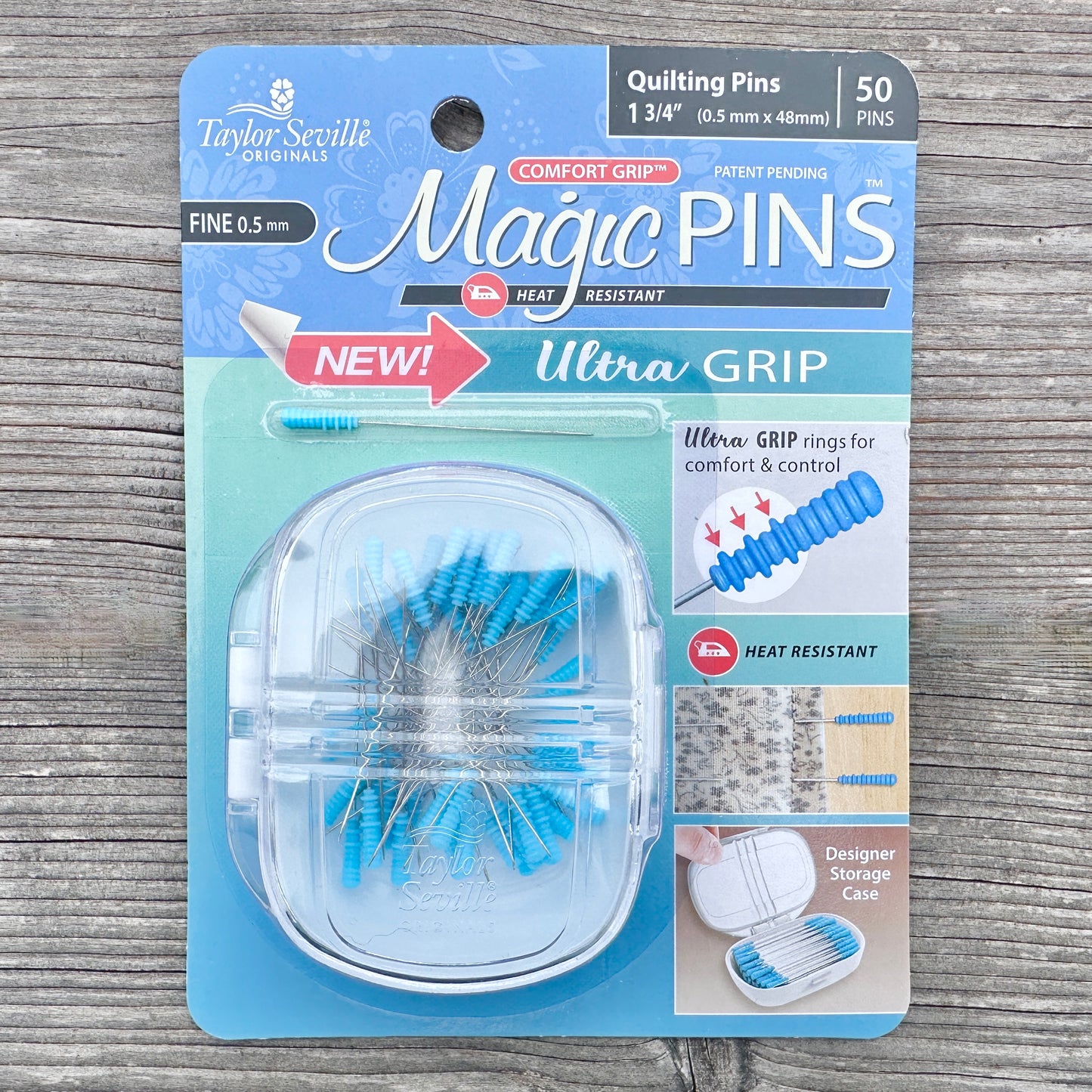 Stecknadeln mit geriffeltem Griff - Taylor Seville Magic Pins™