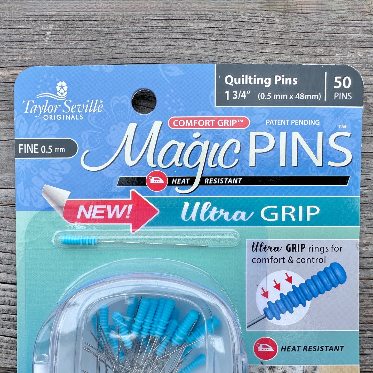 Stecknadeln mit geriffeltem Griff - Taylor Seville Magic Pins™