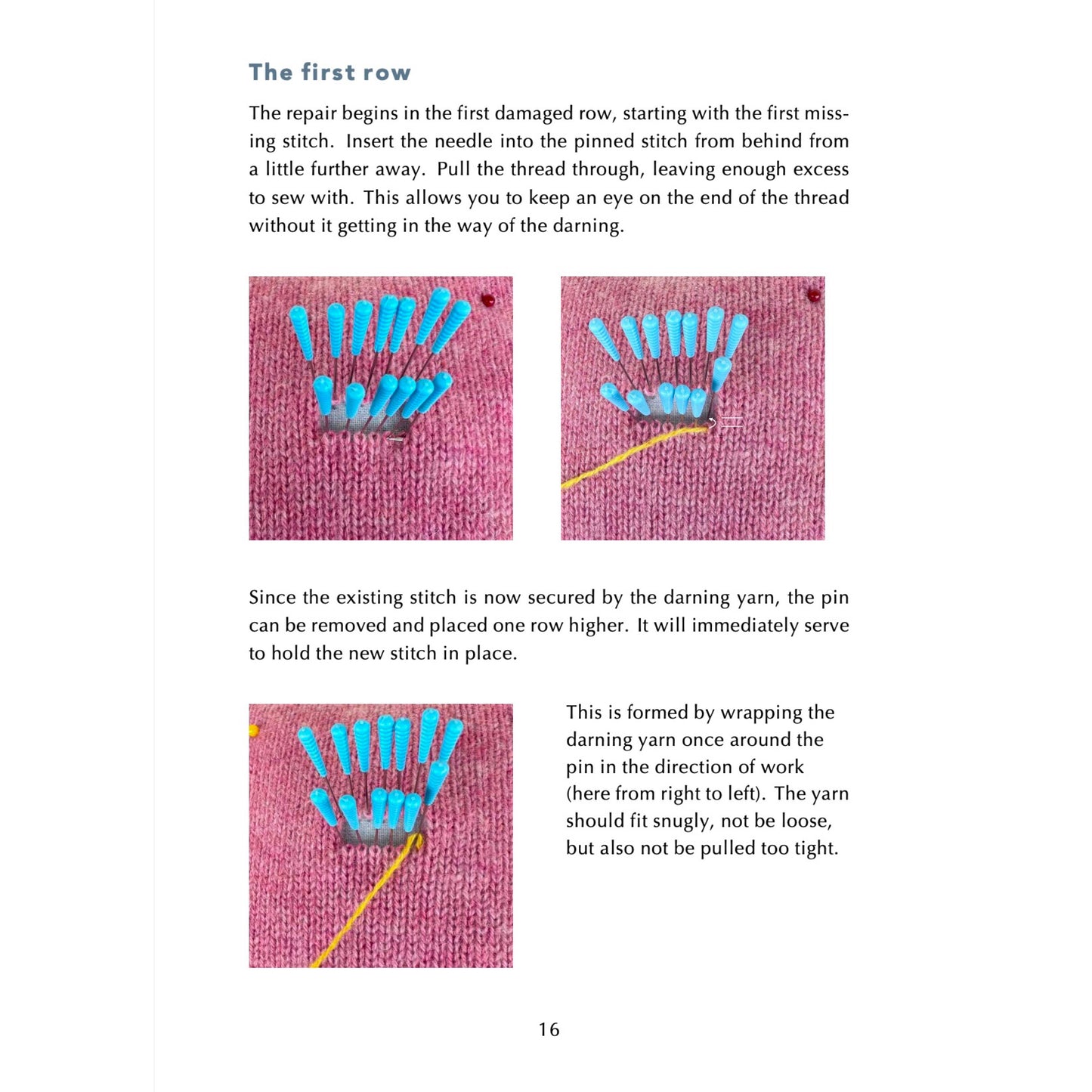 How to repair your knits invisibly with Swiss Darning (English)