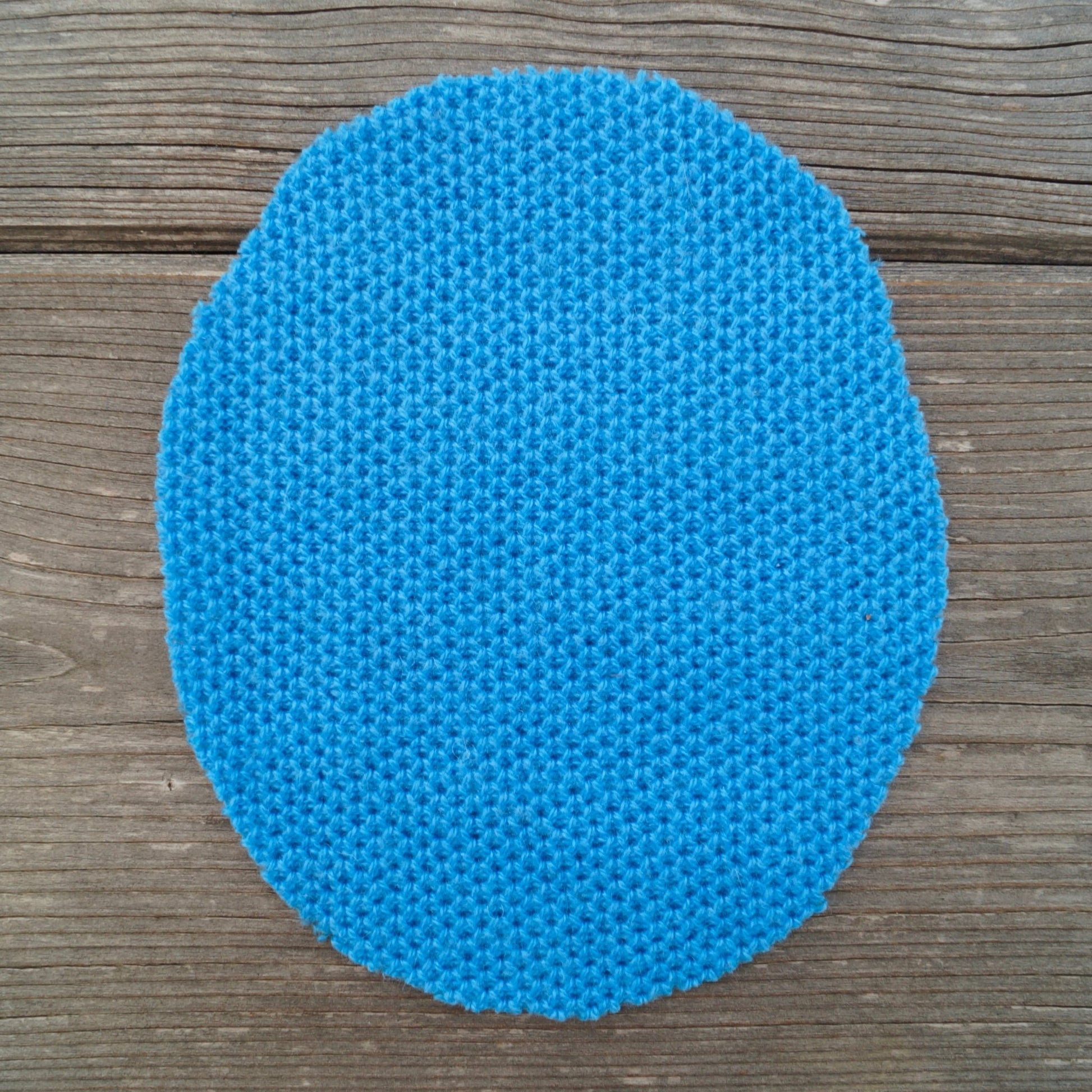 Flicken Wolle - Blau Muster - Repariererei