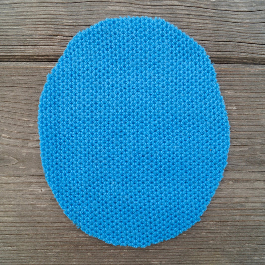 Flicken Wolle - Blau Muster - Repariererei