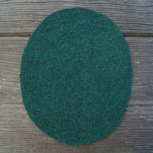 Flicken Wolle - Dunkelgrün - Repariererei