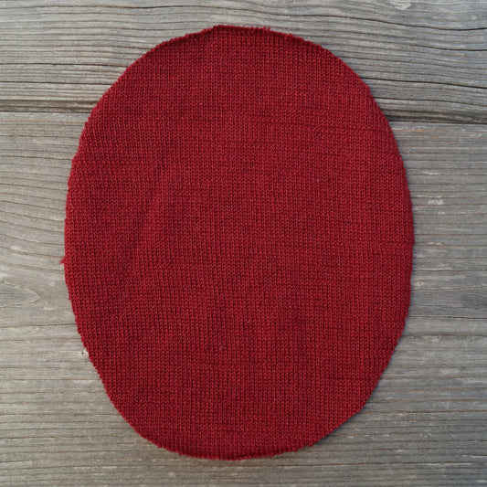 Flicken Wolle - Dunkelrot 2 - Repariererei
