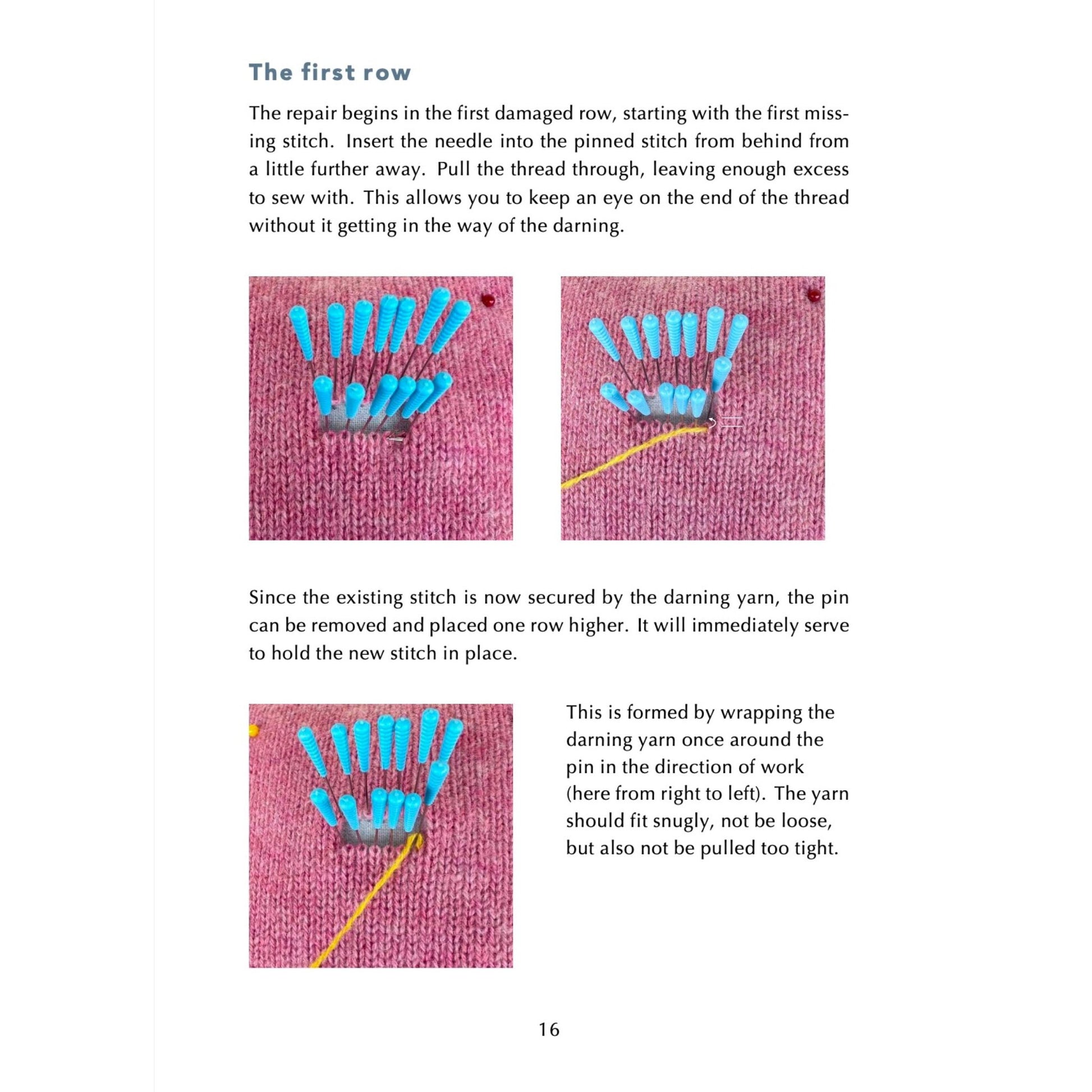 How to repair your knits invisibly with Swiss Darning (English) - Repariererei