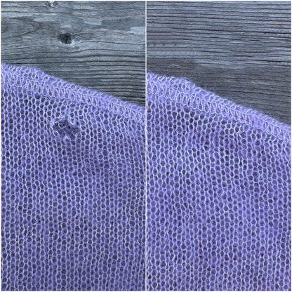 How to repair your knits invisibly with Swiss Darning (English)