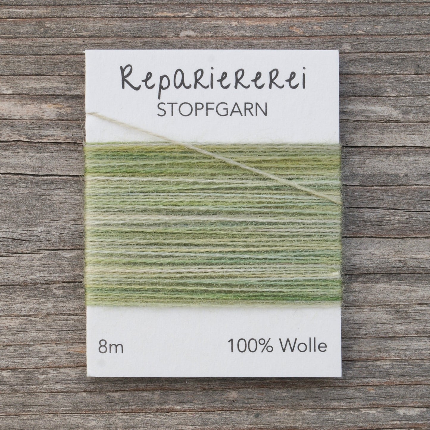 Stopfgarn Farbverlauf 6 Erstes Grün - Repariererei