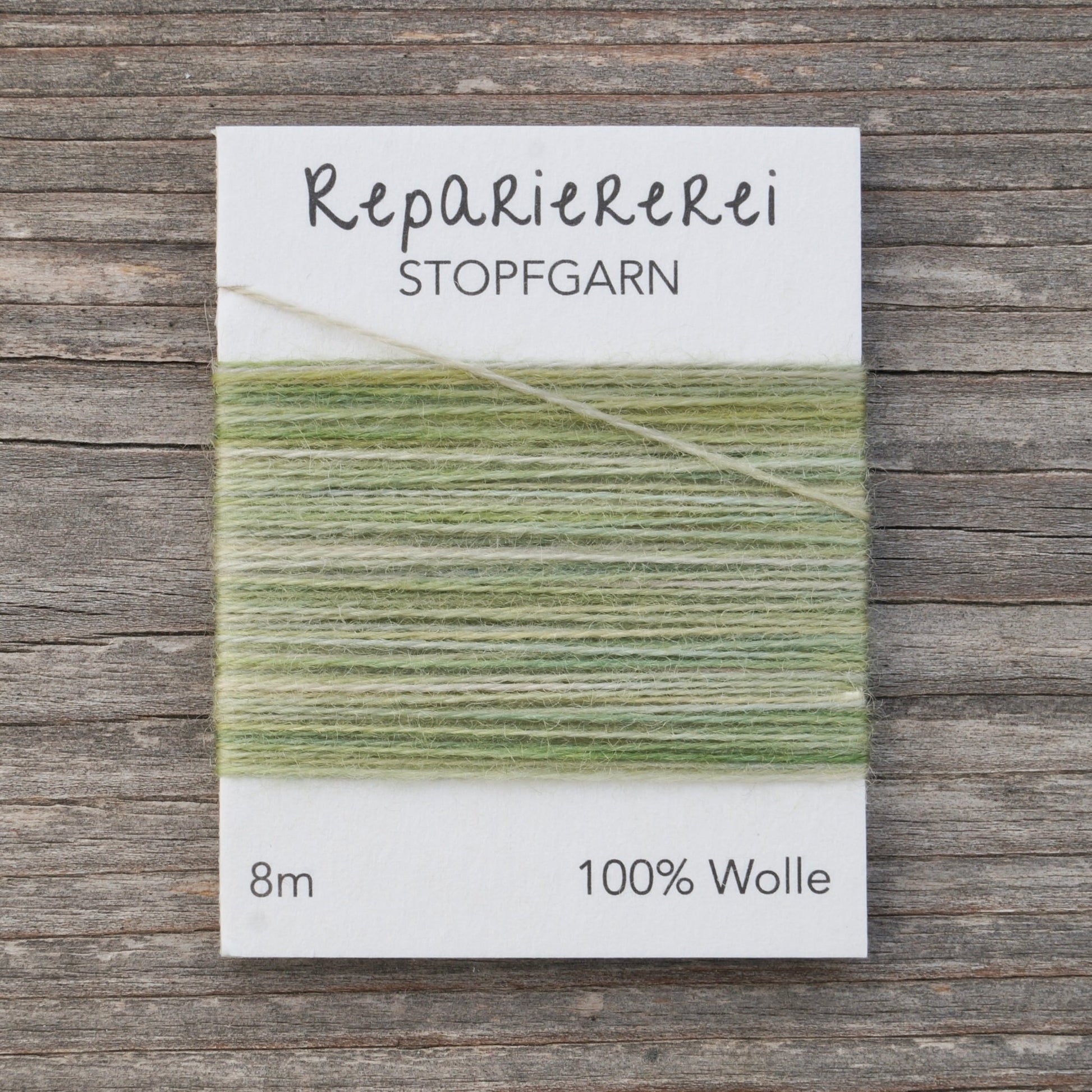 Stopfgarn Farbverlauf 6 Erstes Grün - Repariererei