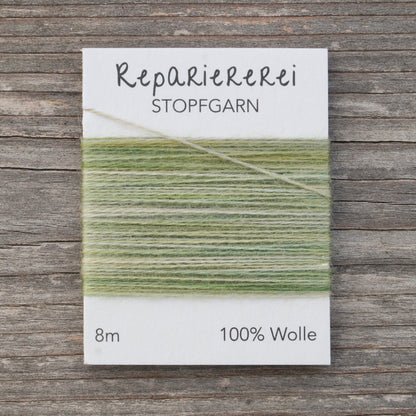 Stopfgarn Farbverlauf 6 Erstes Grün - Repariererei