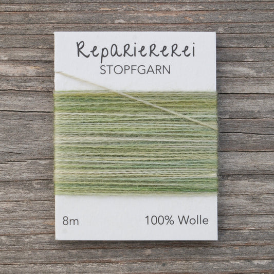 Stopfgarn Farbverlauf 6 Erstes Grün - Repariererei