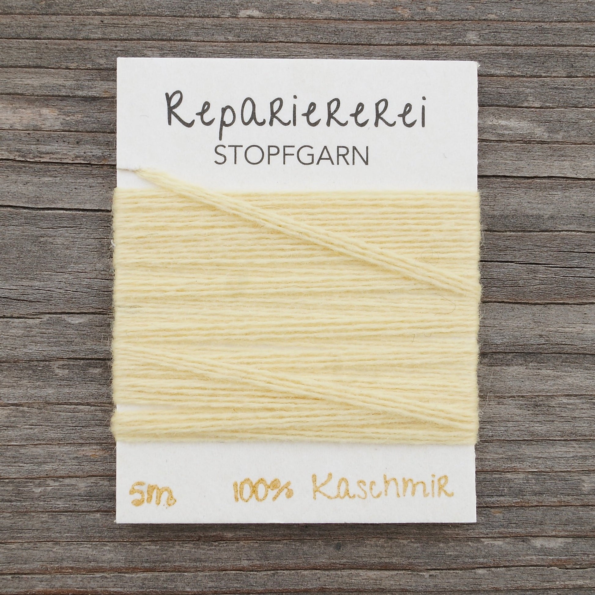 Stopfgarn Kaschmir 1011 Hellgelb - Repariererei