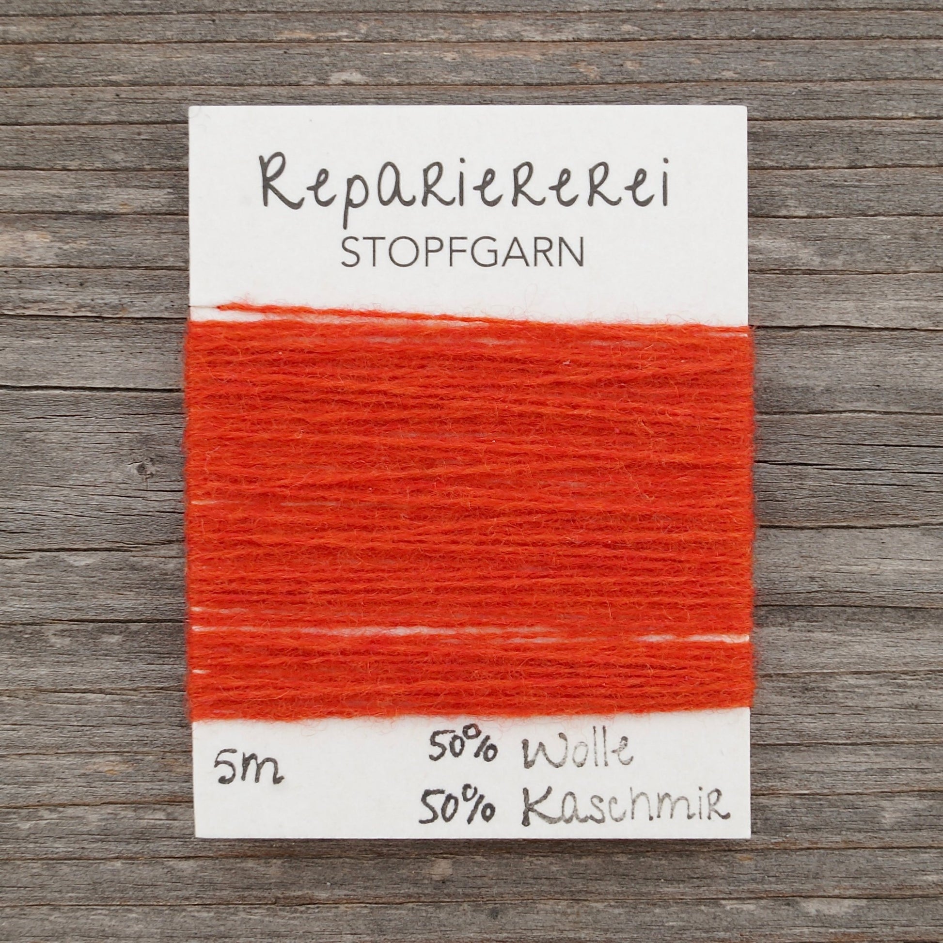 Stopfgarn Kaschmir 2006 Rotorange - Repariererei