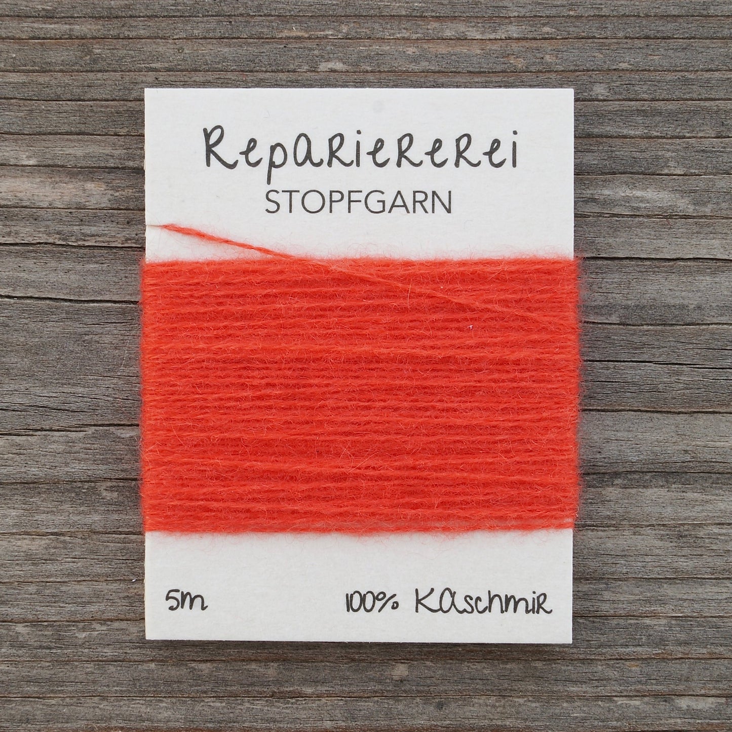 Stopfgarn Kaschmir 3015 Leuchtendes Orange - Rot - Repariererei