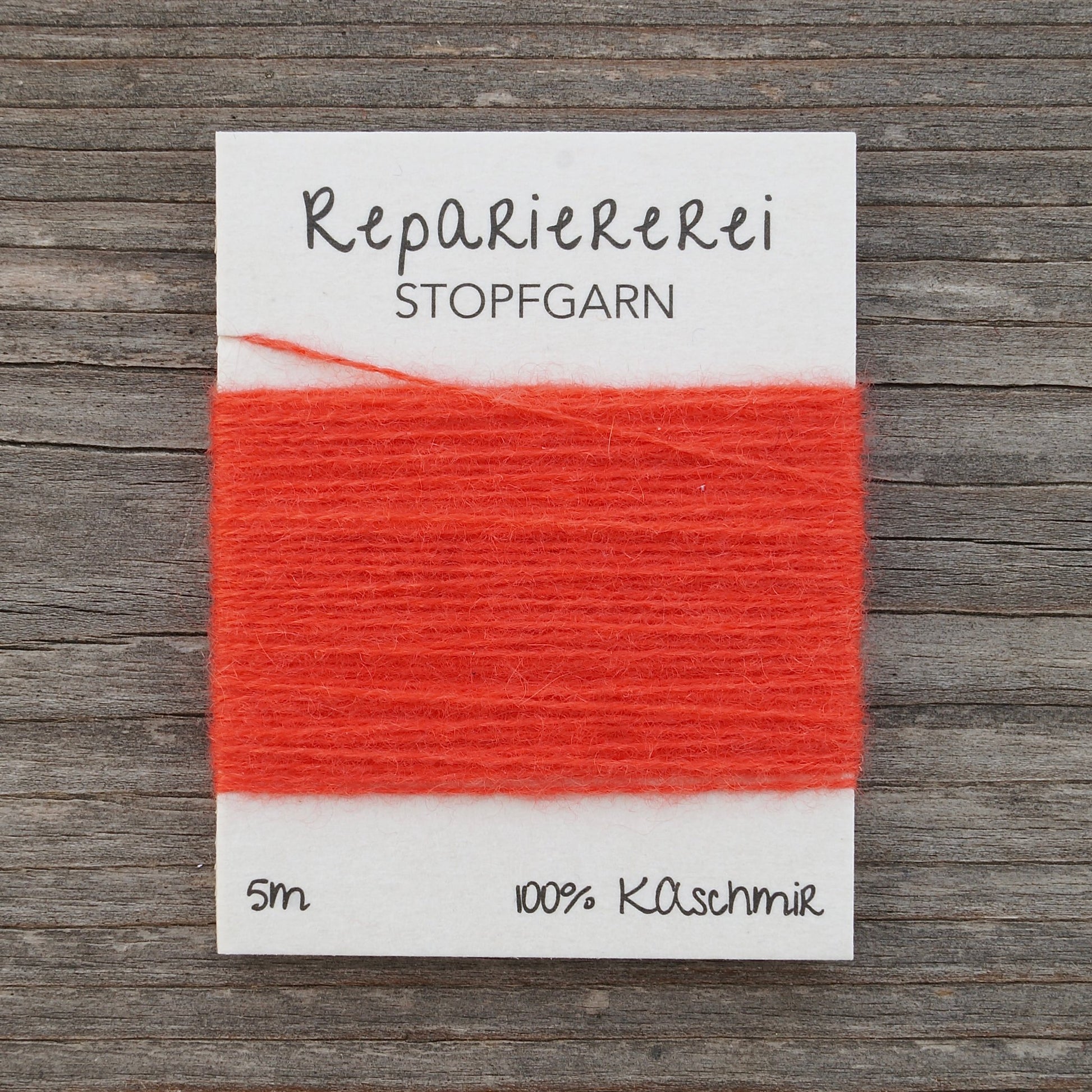 Stopfgarn Kaschmir 3015 Leuchtendes Orange - Rot - Repariererei