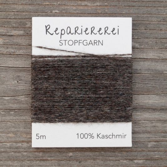 Stopfgarn Kaschmir 9048 Dunkel Grau - Braun - Repariererei