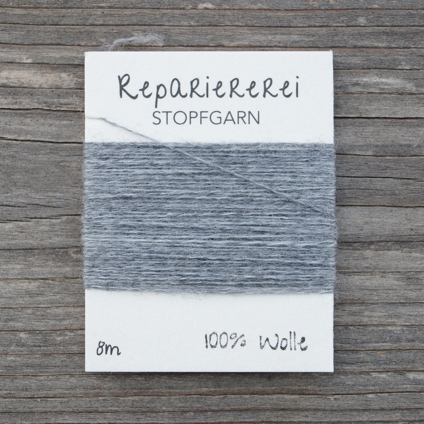 Stopfgarn Wolle 0002 Grau - Repariererei