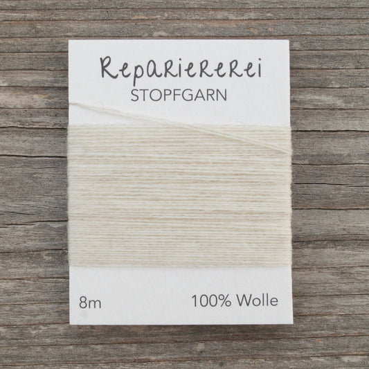 Stopfgarn Wolle 0037 Natur - Repariererei