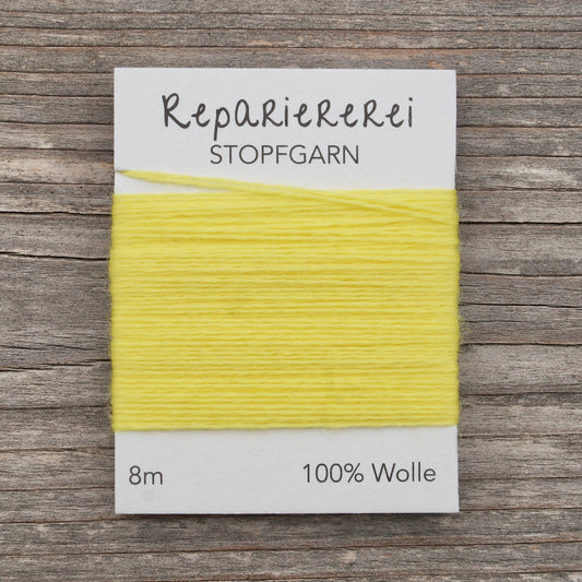 Stopfgarn Wolle 1006 Zitrone - Repariererei