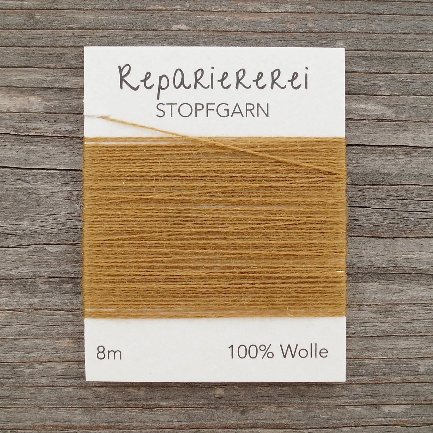 Stopfgarn Wolle 1018 Gelb Ocker - Repariererei