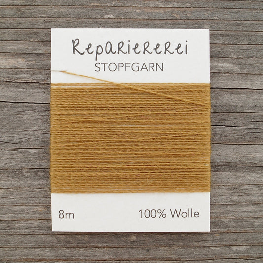 Stopfgarn Wolle 1018 Gelb Ocker - Repariererei