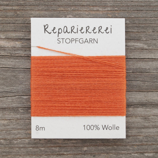 Stopfgarn Wolle 2019 Orange - Repariererei