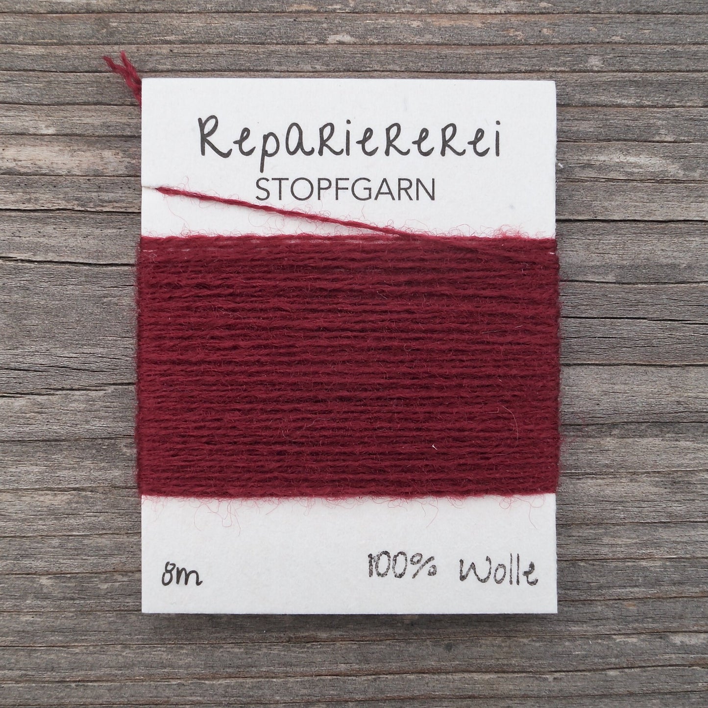 Stopfgarn Wolle 3013 Dunkelrot - Repariererei