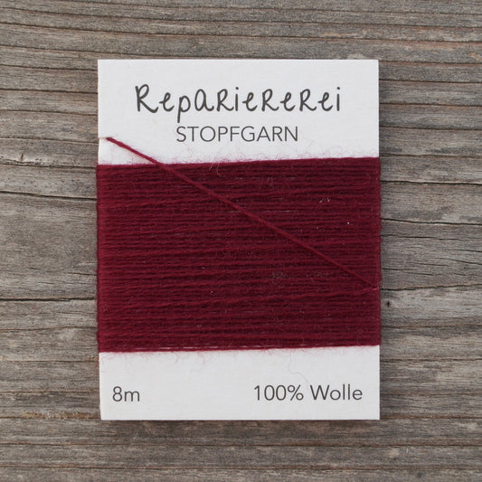 Stopfgarn Wolle 3032 Bordeaux - Repariererei