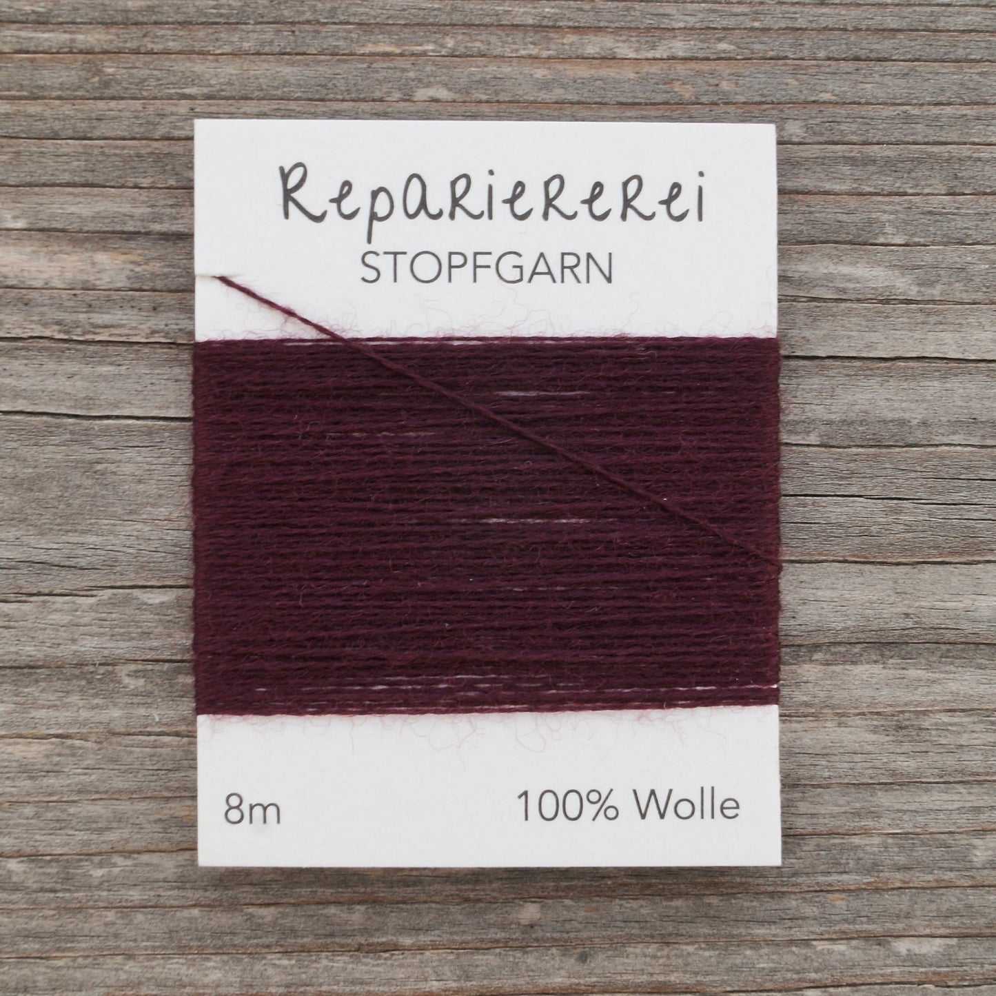 Stopfgarn Wolle 4039 Bordeaux dunkel - Repariererei