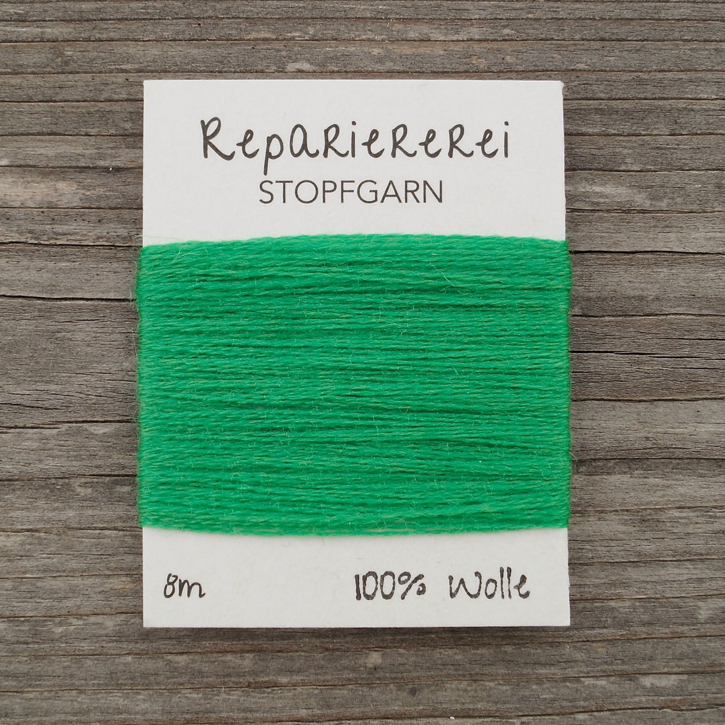 Stopfgarn Wolle 8008 Grün - Repariererei