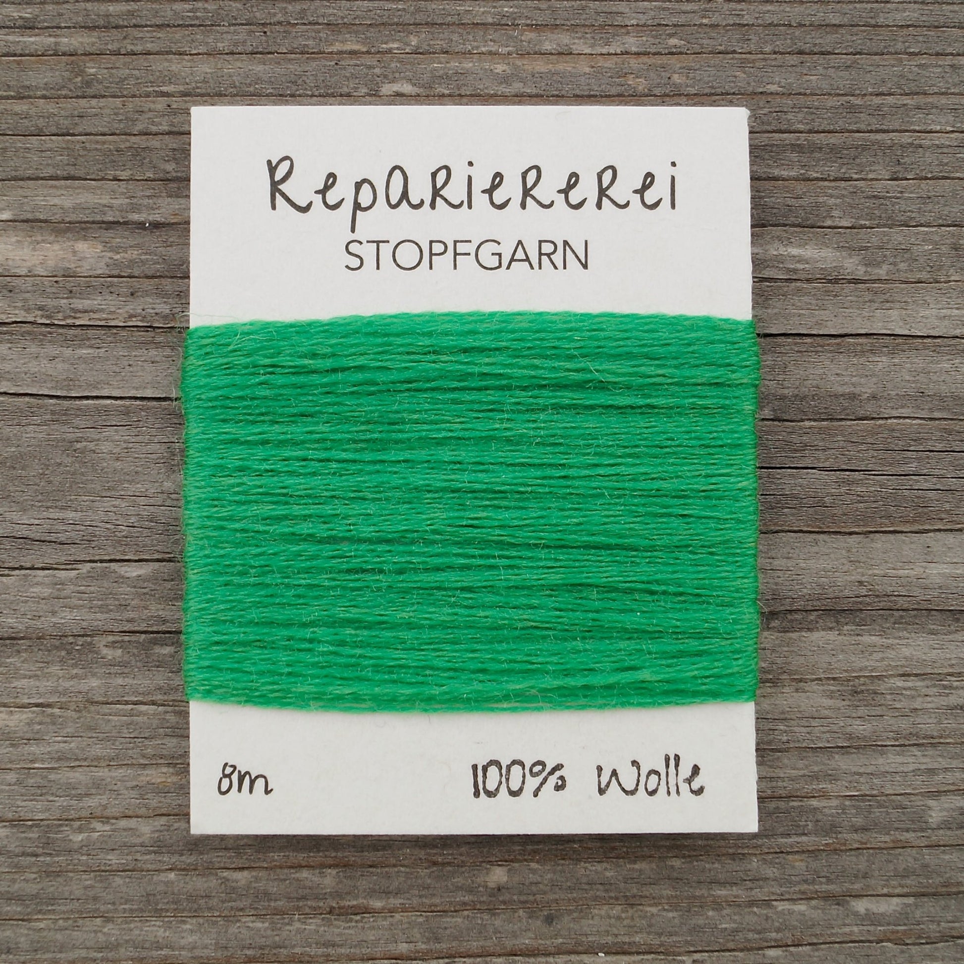 Stopfgarn Wolle 8008 Grün - Repariererei