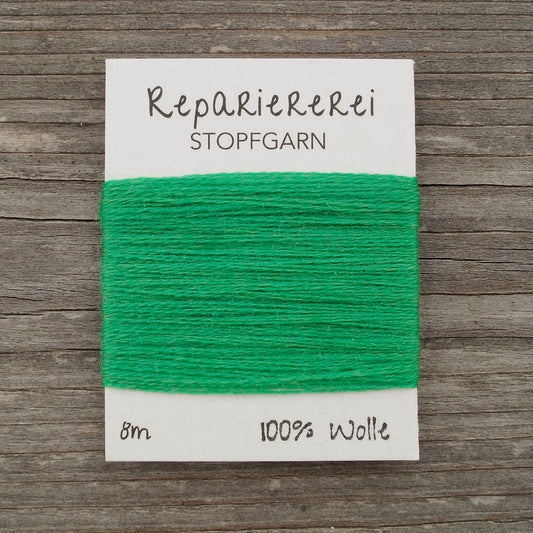 Stopfgarn Wolle 8008 Grün - Repariererei
