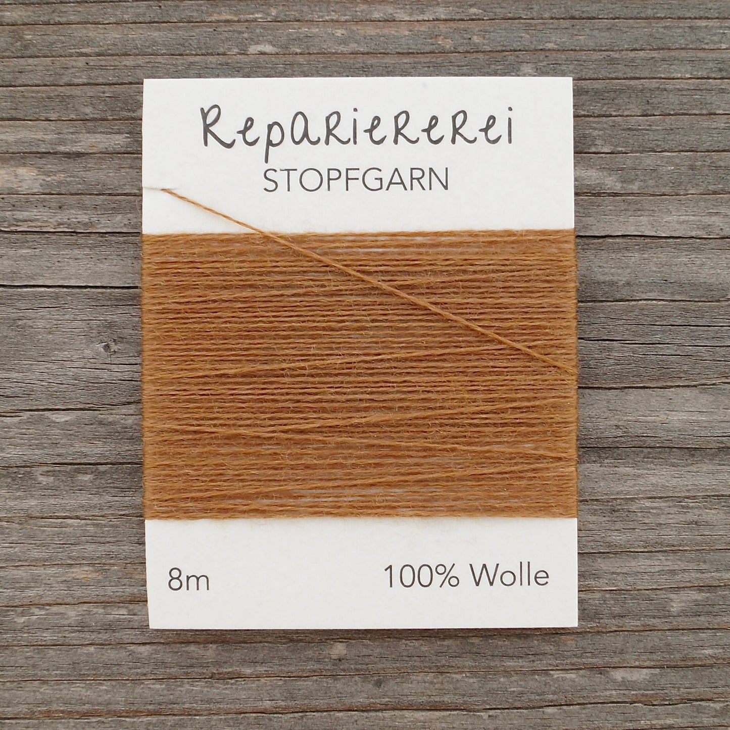 Stopfgarn Wolle 9004 Hellbraun - Repariererei